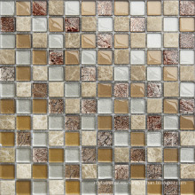 Mosaico de cristal de cristal moderno de 8m m para el cuarto de baño